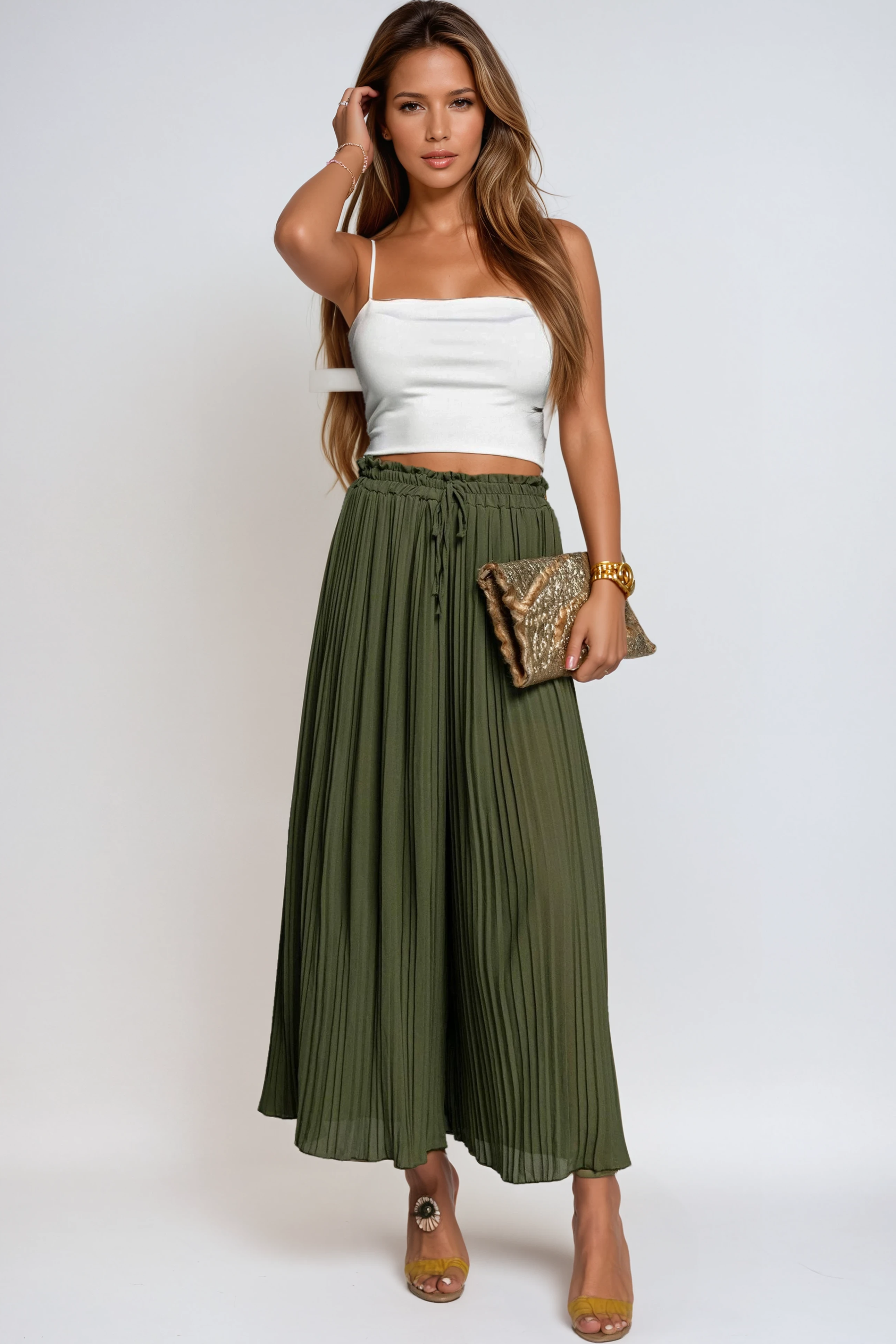 Women’s Crop Tank Top | Thin Spaghetti Strap