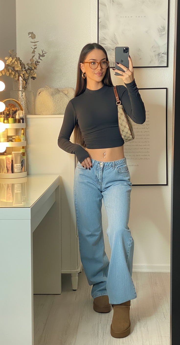Women’s Low Rise Jeans | Baggy Stretch Fit