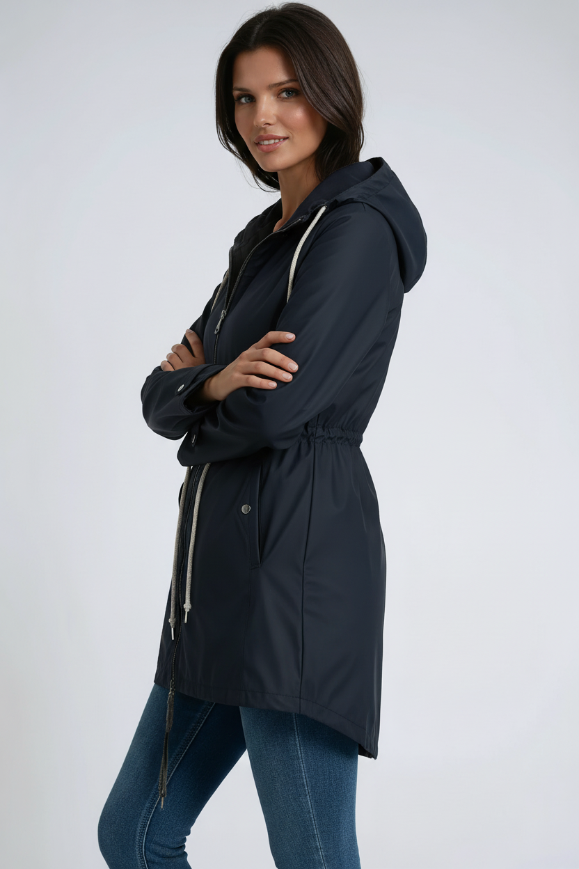 Women’s Waterproof Jacket | Hooded Rain Parka Coat