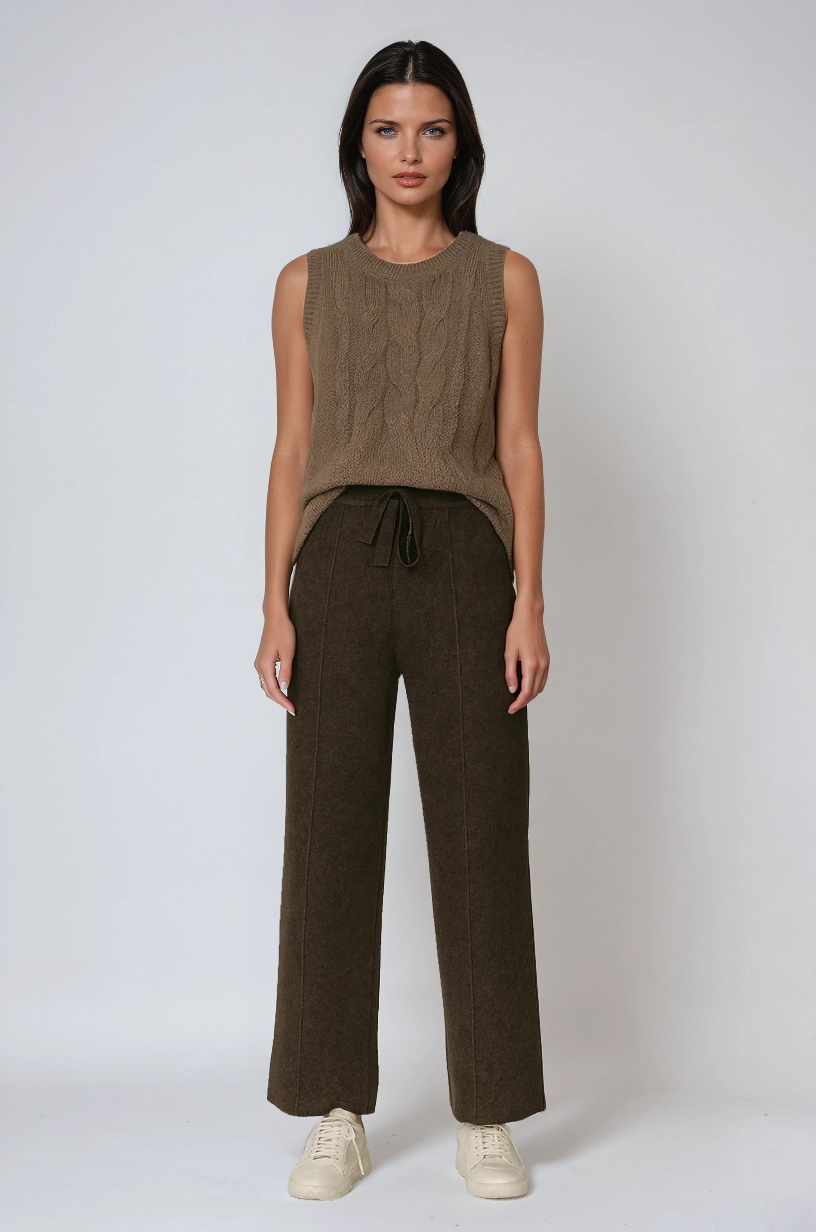 Womens wide leg trousers high waist relaxed fit