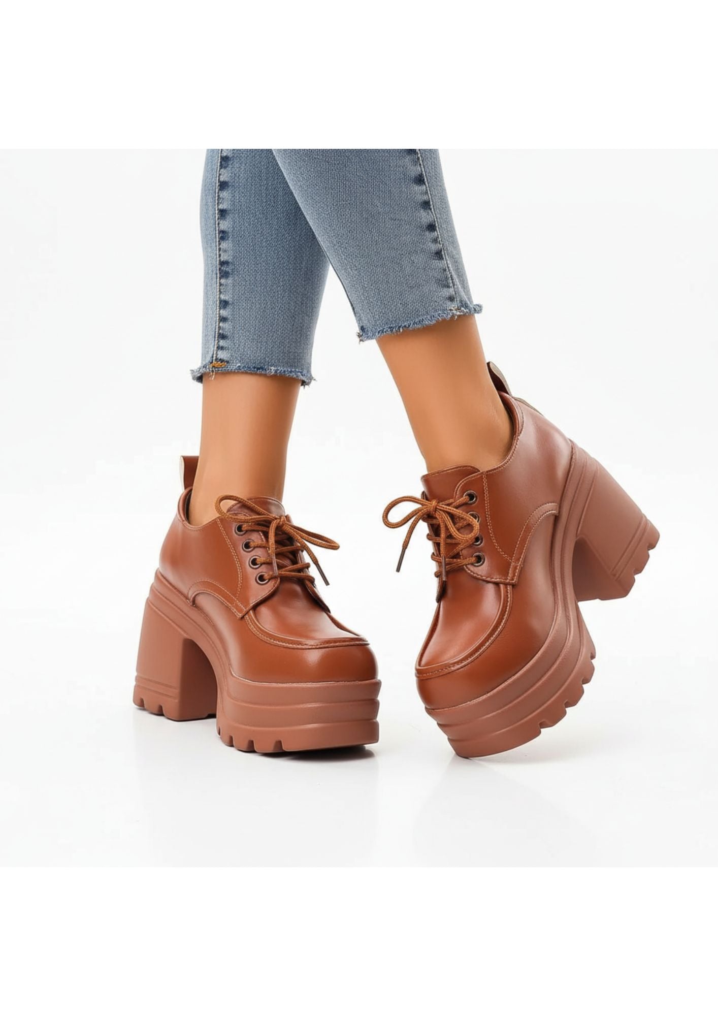 Women’s Platform Heels | Lace-Up Block Heel