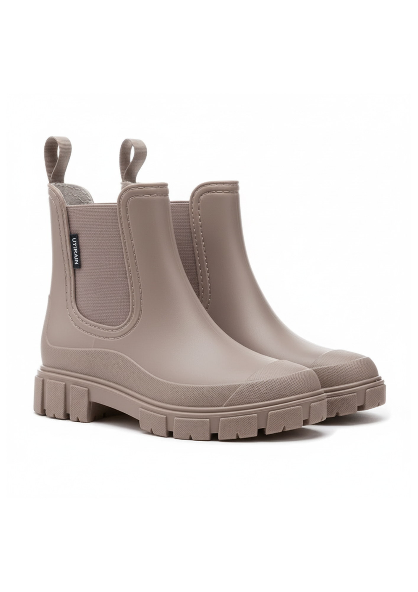 Women’s Chelsea Rain Boots | Ankle Boots with Chunky Sole