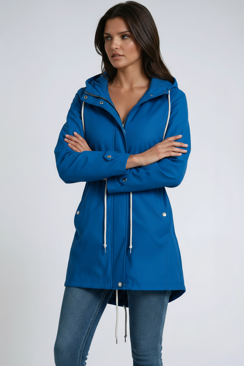 Women’s Waterproof Jacket | Hooded Rain Parka Coat