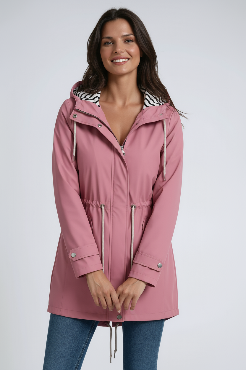 Women’s Waterproof Jacket | Hooded Rain Parka Coat