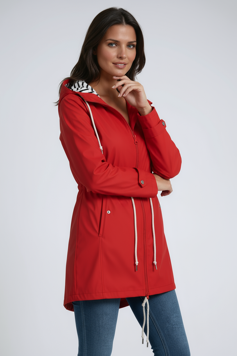 Women’s Waterproof Jacket | Hooded Rain Parka Coat
